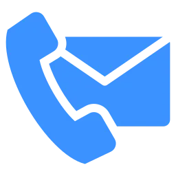 A blue phone with a black background.