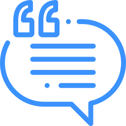 A blue speech bubble with the word go on it.